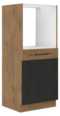 Produktbild von Vigo Midischrank 60 cm Eiche Lancelot Matera Grau Küchenzeile Küchenblock Küche