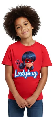 Produktbild von Spreadshirt Miraculous Ladybug Tikki Kinder T-Shirt, 122/128 (7-8 Jahre), Rot