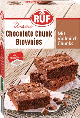 Produktbild von RUF Chocolate Chunk Brownies Backmischung