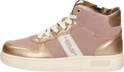 Image de Replay Epic JR 4  Sneakers Hoog - Roze - Maat 30