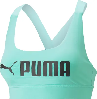 Produktbild von PUMA Mid Impact FIT Sport-BH Damen 76 - electric peppermint S