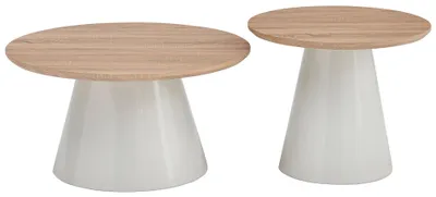 Produktbild von Selsey Lunnea - Couchtisch-Set , Eiche natur, 80 cm