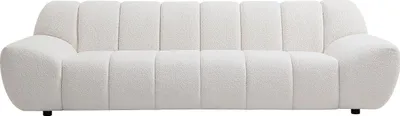 Produktbild von Sofa 3-Sitzer - Bouclé-Stoff Weiß - SORIELI