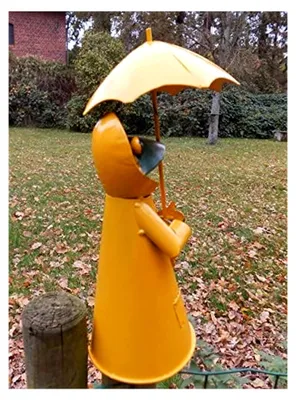 Produktbild von Frosch-Zaunfigur mit Friesennerz und Schirm, 25 cm