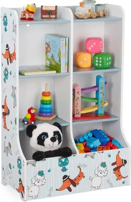 Produktbild von Bunters Spielregal 8 Fächer MDF 90x59x30 cm