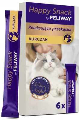 Zdjęcie produktu dla FELIWAY Happy Snack, Przekąski, Kot, Uniwersalne, Kurczak, 15 g, Bez cukru