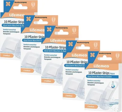Produktbild von 5x Lifemed Pflaster Aqua transparent 5x 10 Stück