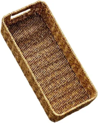 Produktbild von Famanu Aufbewahrungskorb Rechteckig - Rattan mit Griffen