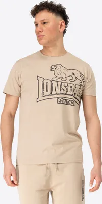 Obrázok produktu pre Pánske tričko regular fit LANGSETT Sand/Black L Lonsdale