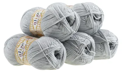 500g Alize Baby Best 224 grau