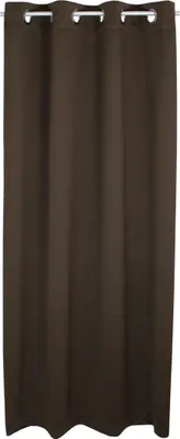 Produktbild von Verdunkelungsvorhang Ösen 140 x 175 cm Braun Vorhang blickdicht Gardine abdunkelnd wärmeisolierend