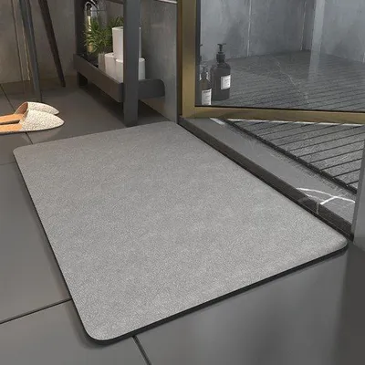 Image de Grißer, tapis de bain antidérapant, 60 x 40 cm, en microfibre, à séchage rapide
