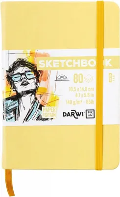 Zdjęcie produktu dla Darwi Dfy Szkicownik 80 A6 140 g Soft Yellow