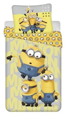 Produktbild von Minions Bettbezug 140 x 200 cm - Baumwolle - 70 x 90 cm- pre order