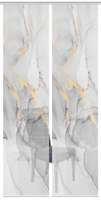 Produktbild von MARMOSA Schiebegardine, halbtransparent, Bambusoptik, 260x60 cm