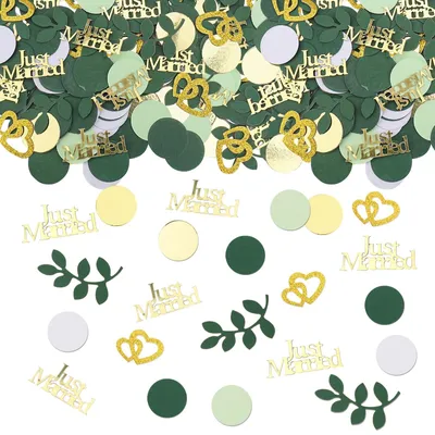 Productafbeelding van 250 Stuks Just Married Confetti voor Tafeldecoratie op Bruiloften