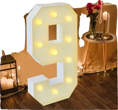 Zdjęcie produktu dla Numer światła, 10 energooszczędnych lamp LED, zasilanych bateryjnie, BIAŁE