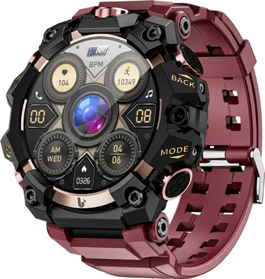 A close-up studio shot of a smartwatch.