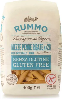Produktbild von Rummo Mezze Penne Rigate No. 28 glutenfrei 400g