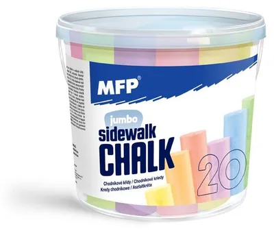 Productafbeelding van Stoepkrijt M Rond 20 Stuks Mix