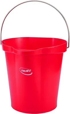 12 Liter Polypropylen-Edelstahl Eimer - Abmessungen 325 x 330 x 330 mm