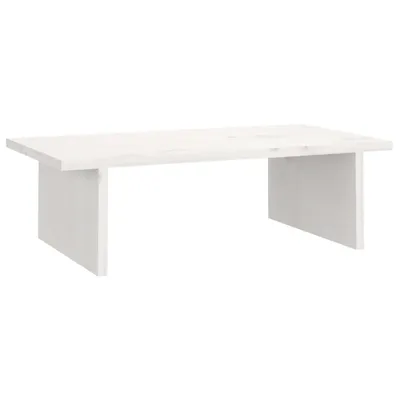 Image de vidaXL Support d'écran blanc 50x27x15 cm pin massif