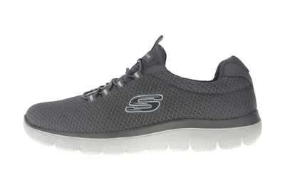 Produktbild von Skechers Summits, Herren Mesh Sneakers, Sportschuhe in grau, Memory Foam Fußbett, Skechers Laufsohle, in der Maschine waschbar