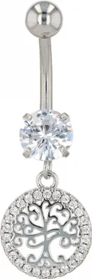 Produktbild von "Lapras" Edelstahl-Bronze Bauchnabelpiercing, Stabstärke 1,6 mm / Länge 11 mm / Kugelgröße 5 mm, ver