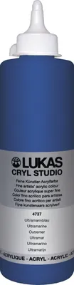 Produktbild von Lukas Cryl Studio Plastic Bottle Acrylfarbe Ultramarine 500 ml 1 stk