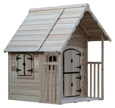 Zdjęcie produktu dla HOME DELUXE Playhouse KIMI - Nature | Drewniany domek dla dzieci do zabawy w ogrodzie i na świeżym powietrzu