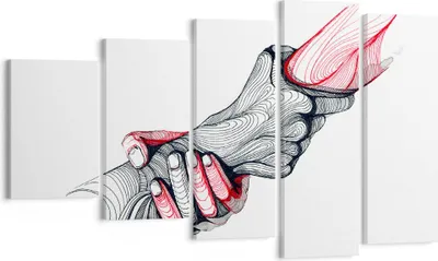 Produktbild von Bild auf Leinwand - Leinwandbild - Hände Partnerschaften Hilfe Unterstützung - 100x60cm - Wand Bild - Wanddeko - Leinwanddruck - Bilder - Kunstdruck - Leinwand bilder - Wandkunst - EG100x60-3070