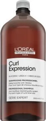 A bottle of L'Oréal Professionnel Curl Expression shampoo.