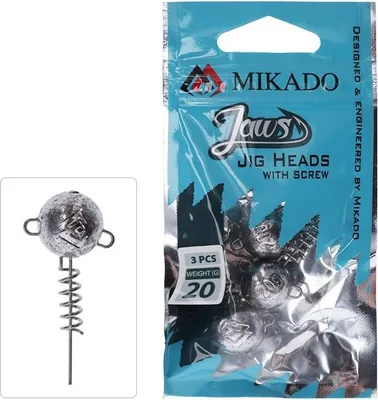 Immagine prodotto di Mikado Jig Head Ganasce avvitabili 3 pezzi - Testa: 40 g