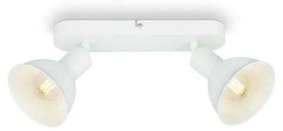Produktbild von Deckenleuchte Spotleuchte vintage drehbar schwenkbar 2xE14 25W weiß Briloner
