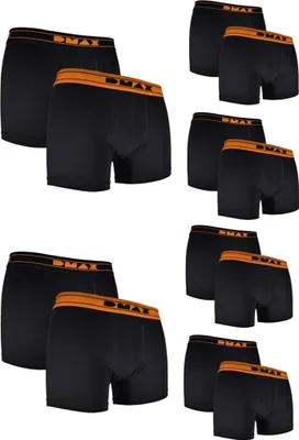 Produktbild von DMAX Boxershorts für echte Kerle – 12 Stück in Schwarz - Komfort & Style