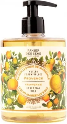 Produktbild von Panier des Sens Soothing Provence, Hände & Körper, Flüssigseife, Pumpenflasche, Feuchtigkeitsspendend, Nährend, Beruhigend, Zitrus, Kokosöl, Zitrone