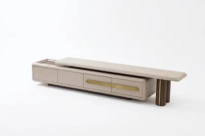 Produktbild von Designer Wohnensemble Beige Sofas Sessel TV-Lowboard Exklusiv Modern