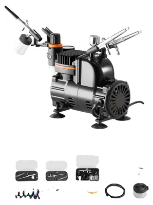 Immagine prodotto di Kit per aerografo, a doppia azione, con pressione regolabile, modello 6