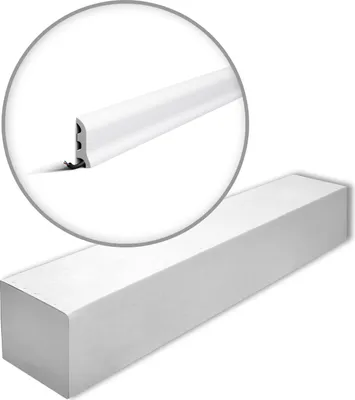 Immagine prodotto di NMC FL3-box WALLSTYL Noel Marquet 1 cartone con 40 strisce decorative Modanatura per pavimenti stile classico colore bianco | 80 m
