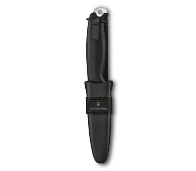 Produktbild von Victorinox Venture, Einzelbild, Militärmesser, Absetzpunkt, Stahl, Thermoplastisches Elastomer (TPE), Schwarz