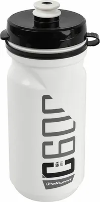 Produktbild von POLISPORT Wasserflasche C600 Weiß/Schwarz Clip On Cap 600ml