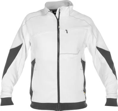 Produktbild von DASSY® Velox Sweatshirt WEIß/ANTHRAZITGRAU Gr.XS Länge: STANDARD