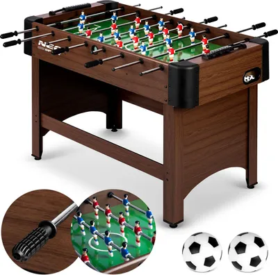 Produktbild von Neosport Kickertisch 118x61x79 cm NS-804 dunkelbraun