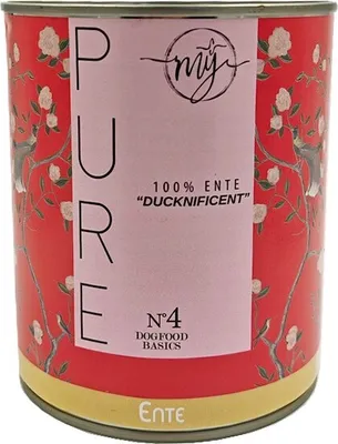 Produktbild von my Pure No 4 100% Ente 800g Dose mÿ Nassfutter Hundefutter barf