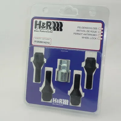 Produktbild von 5x H&R Radschraube M12x1,5 M12 28mm SW17 SW19 SW17+19 mm B1252801KEY4