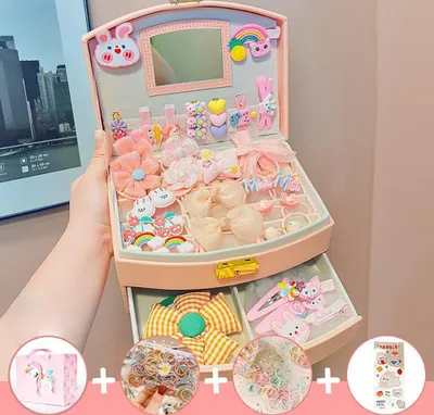 Produktbild von 360Home Kinder Haarschmuck Prinzessin Schmuckschatulle Set 11#