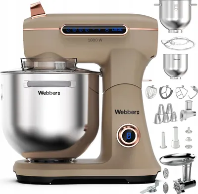 Produktbild von Planetenküchenmaschine Webber XEF900 1800 W, 7 l Schüssel, Multifunktionsmixer