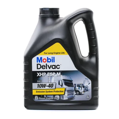 Produktbild von MOBIL Delvac XHP ESP für 10W-40 4 Liter Motoröl Motorenöl Teilsynthetisch CATERPILLAR ECF-3 CUMMINS CES 20081 CUMMINS CES 20086 MAN M 3775 Mack Öl
