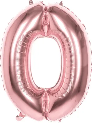 Produktbild von Folienballon 0 rosegold 86 cm