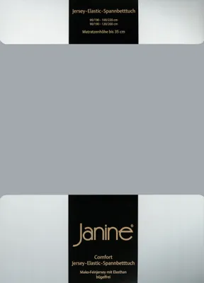 Produktbild von Janine JERSEY Spannbetttuch 5007 100 X 200 platin